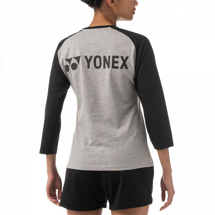 Yonex Ladies T-Shirt Long Sleeve 16580 Gray / Black